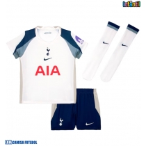 Camisa de Futebol Tottenham Hotspur Dejan Kulusevski #21 Equipamento Principal Infantil 2025-26 Manga Curta (+ Calças curtas)